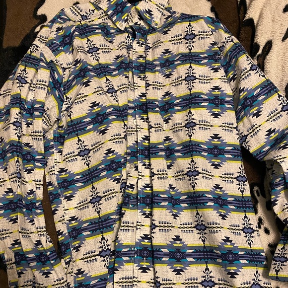 Men’s Ariat large Aztec print shirt - Picture 1 of 1